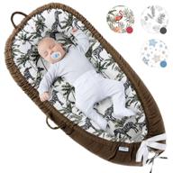 👶 pillani baby lounger - breathable co sleeper for newborns and infants, 0-12 months, cosleeping in bed - portable toddler sleep bassinet, infant pillow cosleeper logo