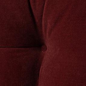 img 2 attached to 🍽️ Maroon Hyatt 4-Piece Kitchen Nook Cushion Set by Greendale Home Fashions