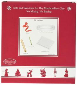 img 1 attached to 👶 Набор для создания новогоднего украшения Cherish-It: отпечаток ручки или ножки младенца из маршмеллоу глины