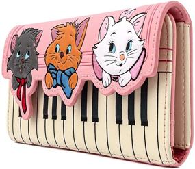 img 3 attached to 🐱 Loungefly Disney Aristocats Keyboard Kitties Faux Leather Wallet