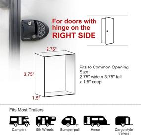 img 1 attached to 🔒 RV Keyless Entry Door Lock with Deadbolt by MICTUNING - Heavy-duty Metal RV Lock Latch Handle with 2 Wireless Fobs, 2 Keys, Screwdriver, Gasket, and Backlit Keypad - Ideal for Travel Trailers, Campers, Caravans