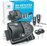 🔒 rv keyless entry door lock with deadbolt by mictuning - heavy-duty metal rv lock latch handle with 2 wireless fobs, 2 keys, screwdriver, gasket, and backlit keypad - ideal for travel trailers, campers, caravans logo