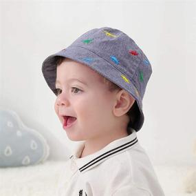 img 1 attached to 🦖 Adorable Dinosaur-Printed Kids Summer Sun Hat - Perfect Baby Boy Toddler Gift!