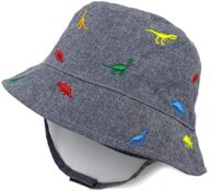 🦖 adorable dinosaur-printed kids summer sun hat - perfect baby boy toddler gift! logo