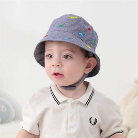 img 2 attached to 🦖 Adorable Dinosaur-Printed Kids Summer Sun Hat - Perfect Baby Boy Toddler Gift!