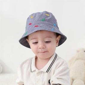 img 3 attached to 🦖 Adorable Dinosaur-Printed Kids Summer Sun Hat - Perfect Baby Boy Toddler Gift!