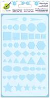 🎨 enhance your planner experience with mini stencil: geometric shapes - 4 x 7 inches logo