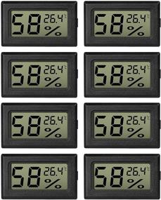 img 4 attached to 🌡️ EEEKit 8-Pack Mini Thermometer Hygrometer, LCD Digital Temperature Humidity Meter Gauge with Celsius Display for Cars, Home, Office, Greenhouse, and Incubator