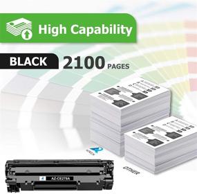 img 3 attached to High-Quality Aztech Compatible Toner Cartridge Replacement for HP 78A CE278A | Ideal 🖨️ for HP P1606dn, M1536dnf, P1566, P1536 | Reliable Printer Ink | Black - 4-Pack