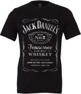 jack daniels black label t shirt men's clothing logo