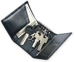 img 3 attached to Ikepod Tri Fold Wallet Full Grain Leather Men's Accessories for Wallets, Card Cases & Money Organizers