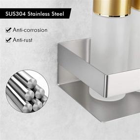 img 1 attached to 🛁 KES Bathroom Shelf Stainless Steel Wall Mounted Caddy - Rustproof Modern Style Shower Basket with Brushed Finish (BSC205S40A-2)