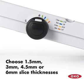 img 2 attached to 🔪 Enhanced Precision with OXO Good Grips V-Blade Mandoline Slicer: Slice and Dice with Ease!