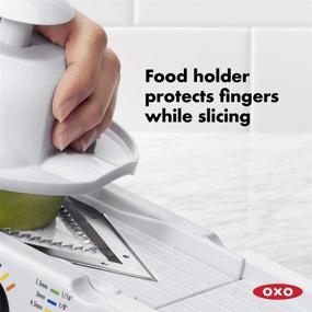 img 1 attached to 🔪 Enhanced Precision with OXO Good Grips V-Blade Mandoline Slicer: Slice and Dice with Ease!