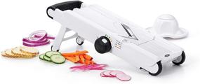 img 4 attached to 🔪 Enhanced Precision with OXO Good Grips V-Blade Mandoline Slicer: Slice and Dice with Ease!