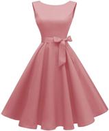 👗 stylish vintage boatneck sleeveless cocktail dress for women by hanpceirs - classy and elegant women's clothing logo