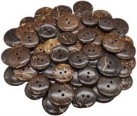 🥥 renashed 100pcs brown new thick coconut shell buttons - 2 hole craft sewing buttons (mix 2/2.5cm) - premium quality & hot products logo