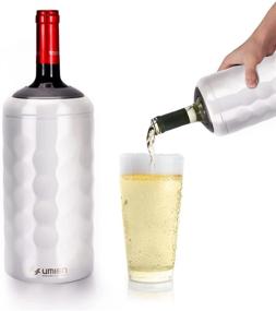 img 4 attached to 🍷 UMIEN Premium Wine Bottle Chiller - Double Walled, Vacuum Insulated, Iceless Cooler for 750mL Bottles - Up to 6 Hours Cold Retention (White)"