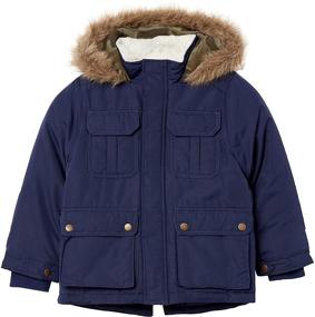 img 2 attached to Carters Heavyweight Advernture Parka Camel Boys' Clothing in Jackets & Coats