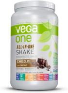 🥤 vega one chocolate nutritional shake - plant based vegan protein powder, non dairy, gluten free, non gmo, 30.9 ounce (pack of 1) – 19 servings included logo