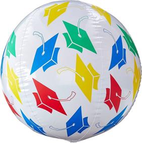 img 1 attached to 🎓 Vibrant Graduation Beach Ball Party Accessory - Perfect for Celebrating the Big Day! (1 count) (1/Pkg)