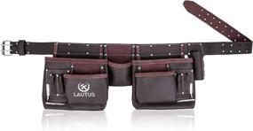 img 4 attached to 🛠️ Lautus Oil Tanned Leather Tool Belt/Pouch/Bag for Carpenters, Construction Workers, Framers, Handymen, Electricians - 100% Genuine Leather