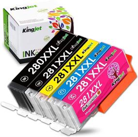 img 4 attached to 🖨️ Kingjet 280 281 PGI-280XXL CLI-281XXL Ink Cartridge Replacement for Canon Pixma TR8520 TR7520 TS6120 TS6220 TS6320 TS8120 TS8220 TS9120 Printer, 5 Pack