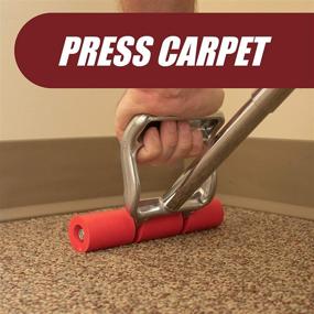 img 2 attached to 🛠️ Versatile Extendable Heavy Duty Floor and Wall Roller for Various Surfaces - Laminate, LVP, Veneer, Linoleum, Carpet, Tile and Wall Coverings - 7-1/2 Wide with a 17-27 inch Extendable Handle, FBA-2214