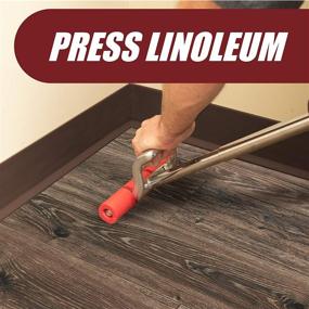 img 1 attached to 🛠️ Versatile Extendable Heavy Duty Floor and Wall Roller for Various Surfaces - Laminate, LVP, Veneer, Linoleum, Carpet, Tile and Wall Coverings - 7-1/2 Wide with a 17-27 inch Extendable Handle, FBA-2214