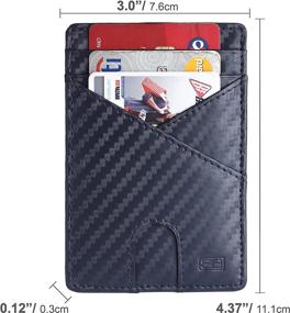 img 3 attached to 🌉 Authentic Handcrafted Brooklyn Bridge Men's Wallets, Card Cases & Money Organizers for Optimal Protection