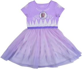 img 4 attached to 👗 Stunning Disney Frozen II Elsa Dress for Girls: A Magical Wardrobe Addition!