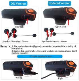 img 3 attached to 🔊 BT-S2 Motorcycle Bluetooth Headset: Intercom System for 3 Riders, Handsfree, Music, FM, GPS - Boom Microphone