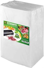 img 4 attached to 🥡 ATSAMFR 200 Count Quart 8x12-Inch Vacuum Sealer Food Saver Bags - BPA Free, Heavy Duty, Ideal for Vacuum Storage or Sous Vide Cooking