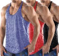 💪 coofandy men's gym tank tops: premium workout muscle tee – 1-3 pack for maximum training & bodybuilding performance logo