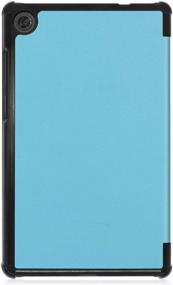 img 1 attached to 💙 Gylint Lenovo Tab M8 TB-8505F Case - Slim Lightweight Smart Trifold Stand Cover for Lenovo Tab M8 HD/FHD TTB-8705F/Tablet - Baby Blue