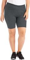 🩳 just my size plus-size stretch jersey bike shorts for women logo