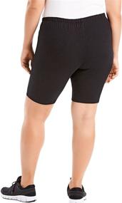img 3 attached to 🩳 Just My Size Plus-Size Stretch Jersey Bike Shorts for Women