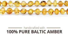 img 1 attached to Premium Meraki Adult Baltic Amber Bracelet: Polished Baroque & Certified 7-Inch Genuine Honey Baltic Amber Bracelet