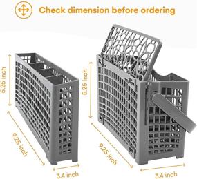 img 3 attached to 🧺 Premium Universal Dishwasher Silverware Replacement Basket - Compatible with Top Brands Bosch, Maytag, Kenmore, Whirlpool, KitchenAid, LG, Samsung, Frigidaire, GE