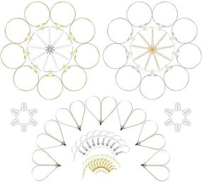 img 4 attached to 💍 TopBine 60 pcs Earrings Beading Hoop Set for DIY Craft Earring Jewelry Making