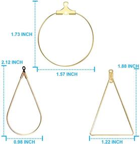 img 3 attached to 💍 TopBine 60 pcs Earrings Beading Hoop Set for DIY Craft Earring Jewelry Making