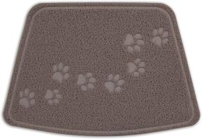 img 2 attached to 🐾 Petmate Arm & Hammer Paw Design Wedge Shape Litter Mat