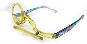 img 2 attached to Yellow 2 in 1 Reading Glasses Makeup Glasses for Visually Impaired Women (1.5)