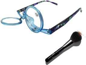 img 1 attached to Yellow 2 in 1 Reading Glasses Makeup Glasses for Visually Impaired Women (1.5)