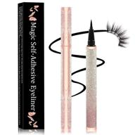 black lash glue pen super strong hold eyelash adhesive for false lashes clear waterproof long-lasting lash glue liner pen suitable for sensitive eyes (gradient pink glitter pack) logo