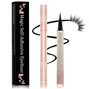 img 2 attached to Black Lash Glue Pen Super Strong Hold Eyelash Adhesive For False Lashes Clear Waterproof Long-Lasting Lash Glue Liner Pen Suitable For Sensitive Eyes (Gradient Pink Glitter Pack)