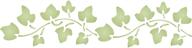 🌿 ivy stencil, 6 x 3 inch (m) - decorative leaf wall border stencil for painting templates logo