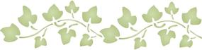 img 4 attached to 🌿 Ivy Stencil, 6 x 3 inch (M) - Decorative Leaf Wall Border Stencil for Painting Templates