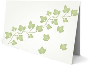 img 2 attached to 🌿 Ivy Stencil, 6 x 3 inch (M) - Decorative Leaf Wall Border Stencil for Painting Templates