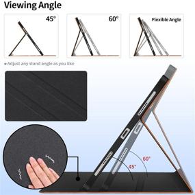 img 2 attached to Minimalist Leather Supports Wireless Charging Tablet Accessories